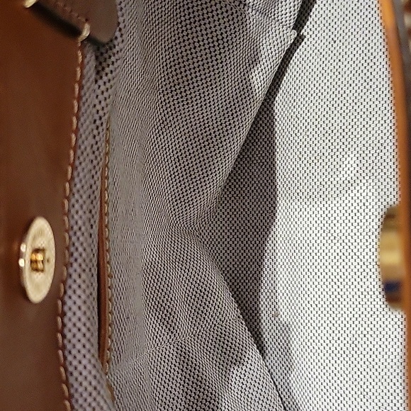 Dooney & Bourke Brown and Tan Snake Print Shoulder Bag - Picture 6 of 8